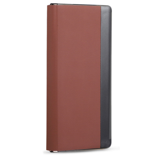 Coque Huawei Mate X7 flip texture textile avec anneau magnétique