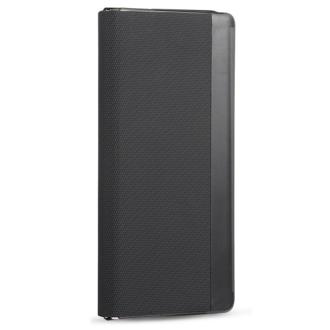 Coque Huawei Mate X7 flip texture textile avec anneau magnétique