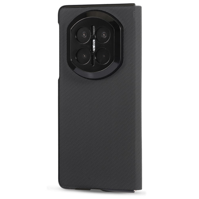 Coque Huawei Mate X7 flip texture textile avec anneau magnétique