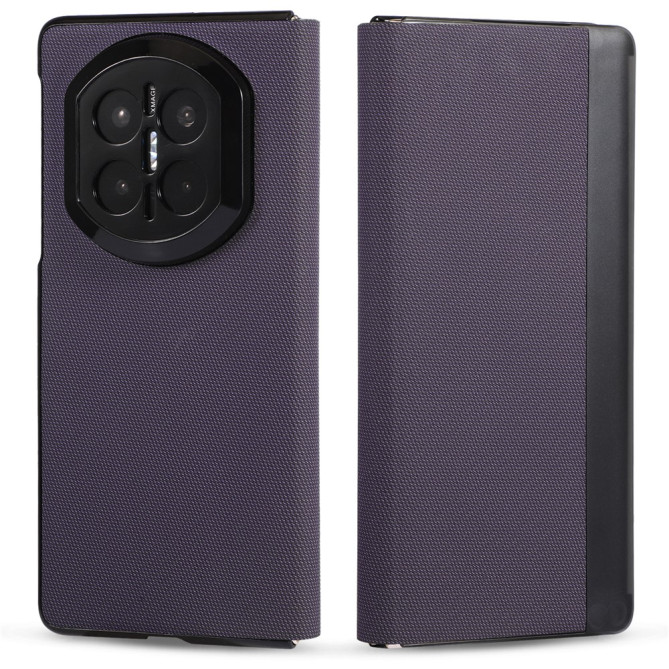Coque Huawei Mate X7 flip texture textile avec anneau magnétique