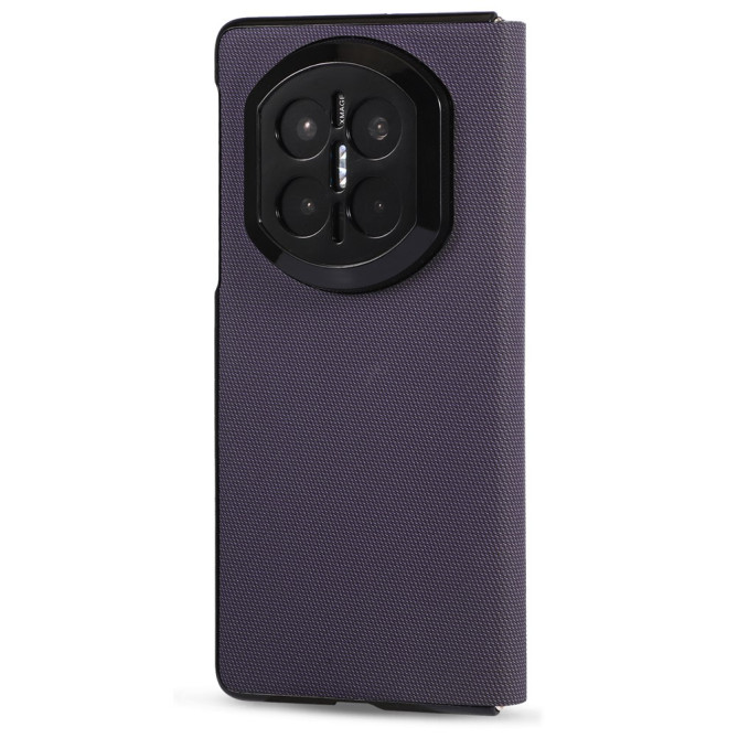 Coque Huawei Mate X7 flip texture textile avec anneau magnétique