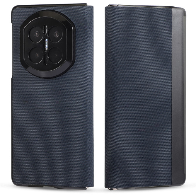 Coque Huawei Mate X7 flip texture textile avec anneau magnétique