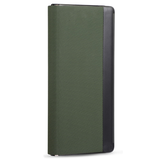 Coque Huawei Mate X7 flip texture textile avec anneau magnétique