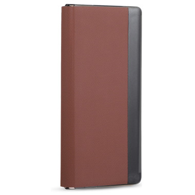 Coque Huawei Mate X7 flip textile avec porte-cartes magnétique amovible