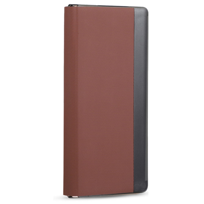 Coque Huawei Mate X7 flip textile avec porte-cartes magnétique amovible