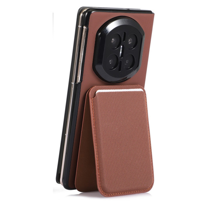 Coque Huawei Mate X7 flip textile avec porte-cartes magnétique amovible