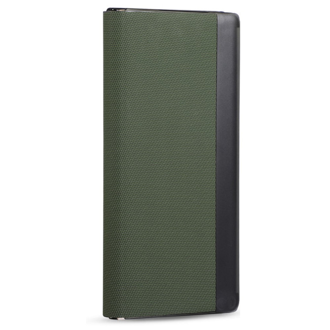 Coque Huawei Mate X7 flip textile avec porte-cartes magnétique amovible