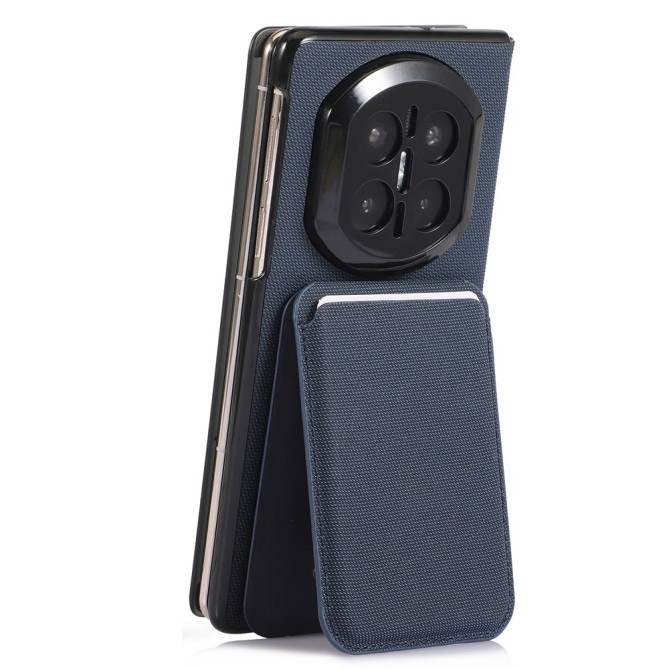 Coque Huawei Mate X7 flip textile avec porte-cartes magnétique amovible