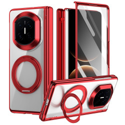Coque Huawei Mate X7 transparente avec anneau rotatif et protection charnière