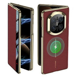 Coque Huawei Mate X7 flip avec fenêtre intelligente et finition texturée