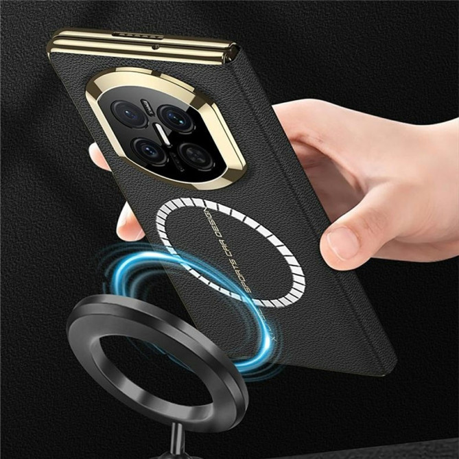 Coque Huawei Mate X7 flip avec fenêtre intelligente et finition texturée