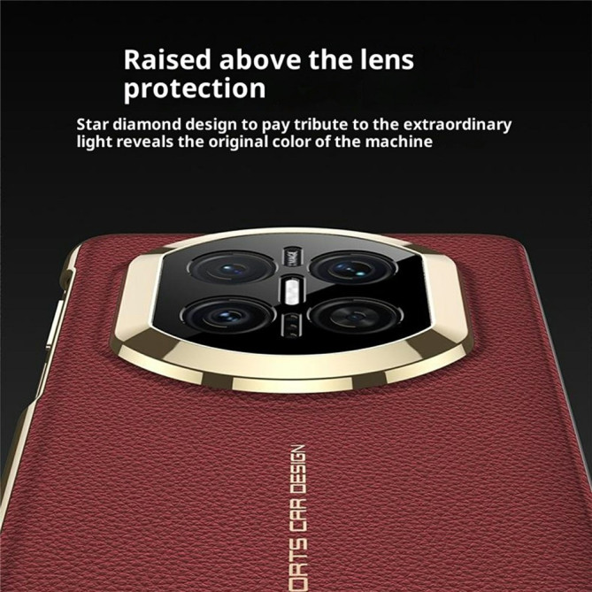 Coque Huawei Mate X7 flip avec fenêtre intelligente et finition texturée