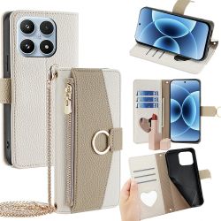 Housse Xiaomi 17 luxury portefeuille avec chaîne