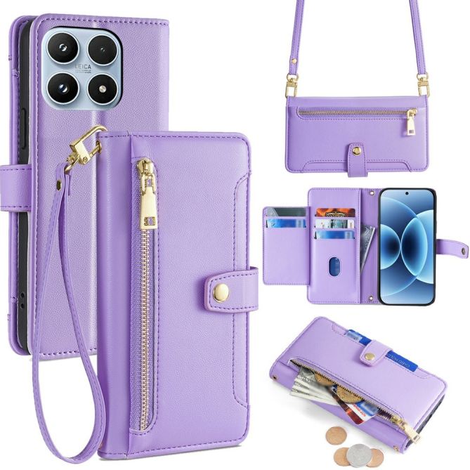 Étui Xiaomi 17 Portefeuille avec Lanière - MARTA