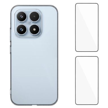 Coque transparente Xiaomi 17 avec 2 verres trempés