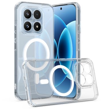 Coque transparente Xiaomi 17 magnétique TPU et acrylique