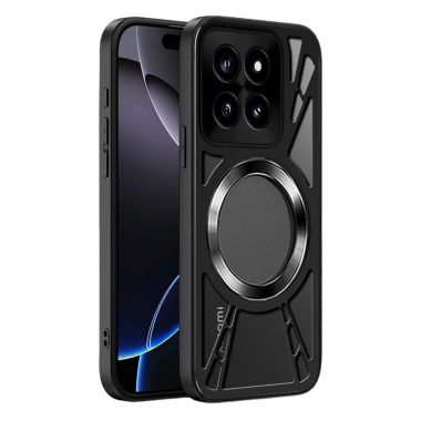 Coque Xiaomi 17 ajourée avec anneau magnétique bumper métal