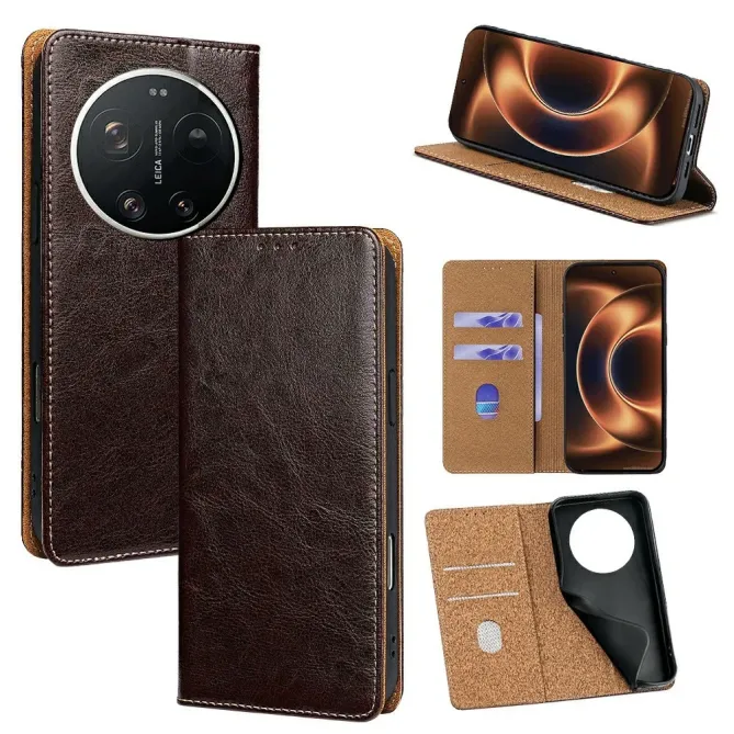 Flip Cover Xiaomi 17 Ultra Cuir Véritable
