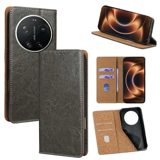 Flip Cover Xiaomi 17 Ultra Cuir Véritable
