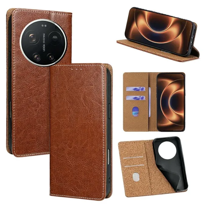 Flip Cover Xiaomi 17 Ultra Cuir Véritable