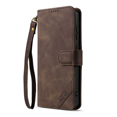 Housse Oppo Find X9 5G AZNS effet cuir vieilli et dragonne