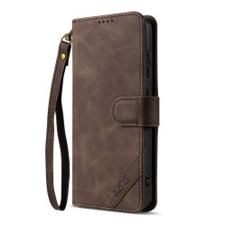 Housse Oppo Find X9 5G AZNS effet cuir vieilli et dragonne