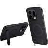 WANLONFENG For Oppo Find X9 5G Magnetic Case  QT Series Kickstand Carbon Fiber Texture PC TPU Phone Cover