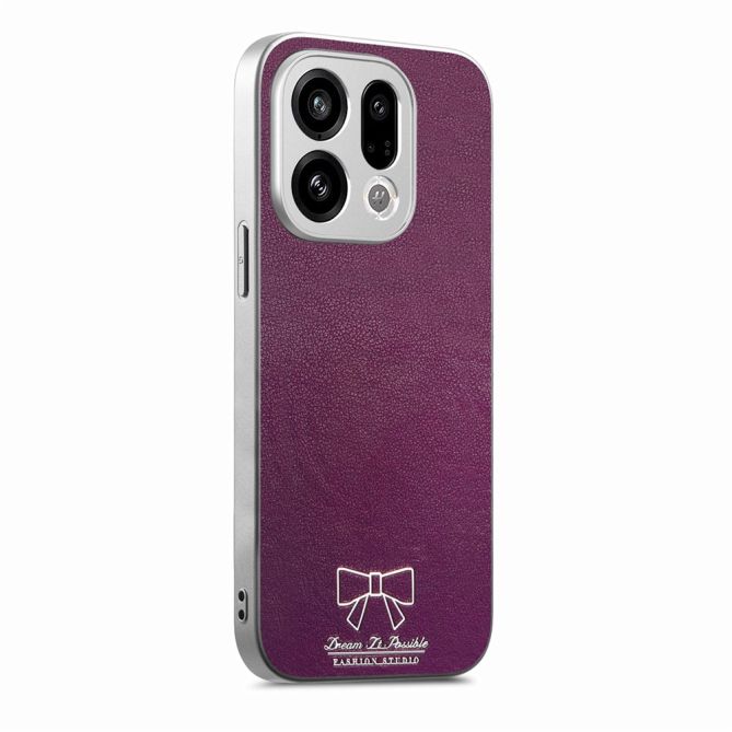 For Oppo Find X9 5G Magnetic Case Butterfly Bow Pattern PU Leather + TPU + PC Shockproof Phone Cover