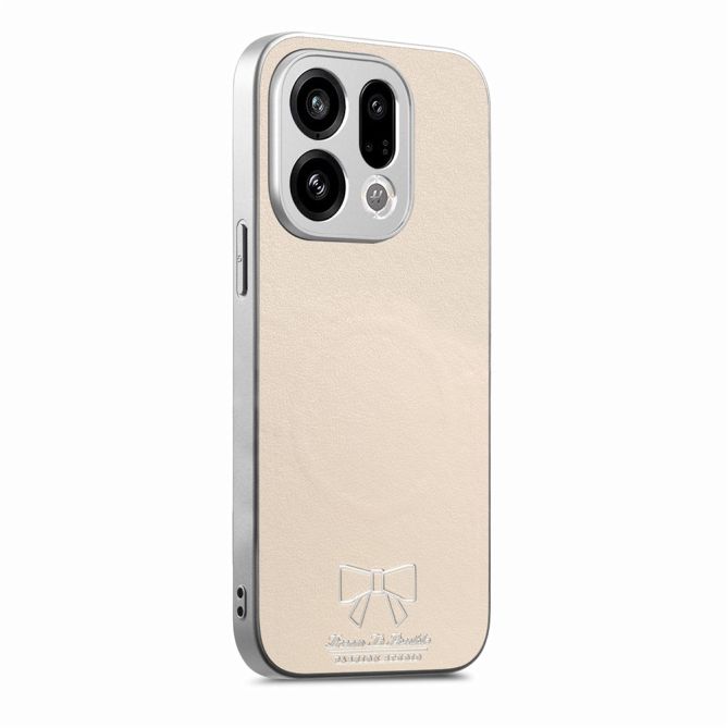 For Oppo Find X9 5G Magnetic Case Butterfly Bow Pattern PU Leather + TPU + PC Shockproof Phone Cover