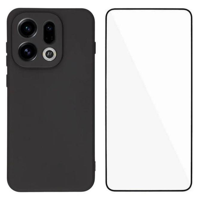 WANLONFENG For Oppo Find X9 5G Phone Case  RB2 Series TPU Back Cover with Tempered Glass