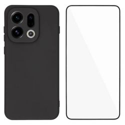 WANLONFENG For Oppo Find X9 5G Phone Case  RB2 Series TPU Back Cover with Tempered Glass