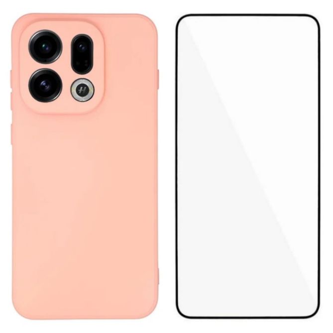 WANLONFENG For Oppo Find X9 5G Phone Case  RB2 Series TPU Back Cover with Tempered Glass