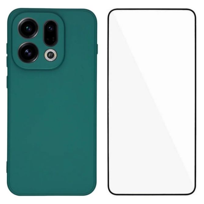 WANLONFENG For Oppo Find X9 5G Phone Case  RB2 Series TPU Back Cover with Tempered Glass