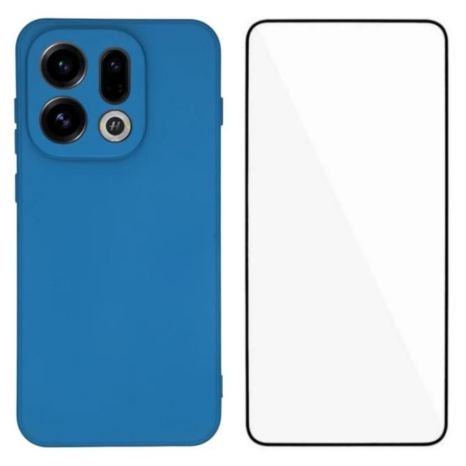 WANLONFENG For Oppo Find X9 5G Phone Case  RB2 Series TPU Back Cover with Tempered Glass