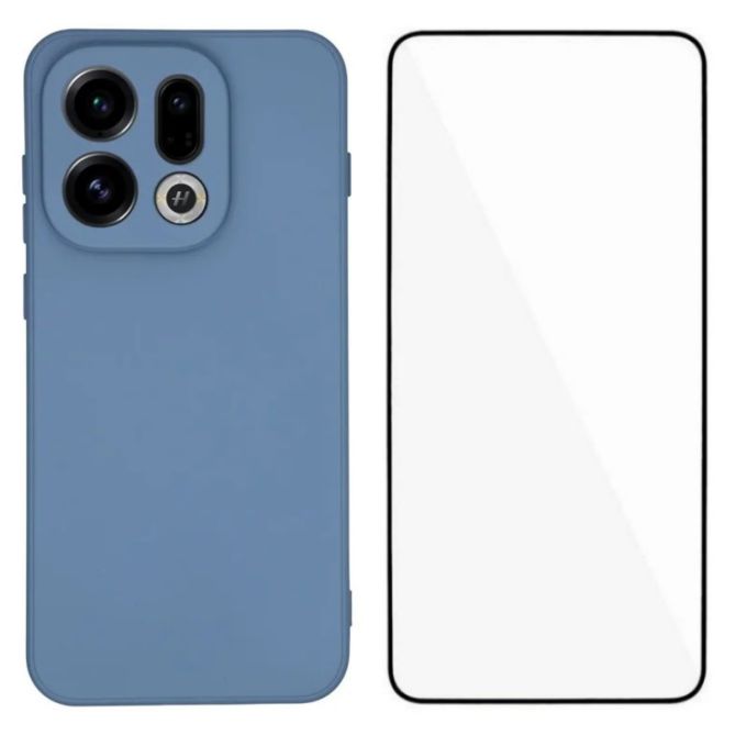 WANLONFENG For Oppo Find X9 5G Phone Case  RB2 Series TPU Back Cover with Tempered Glass