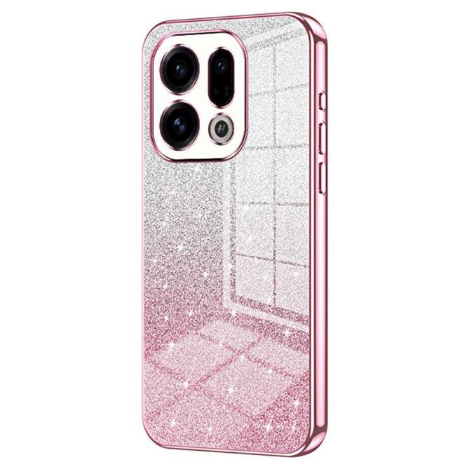 For Oppo Find X9 5G Case Electroplating Gradient Glitter TPU Phone Cover