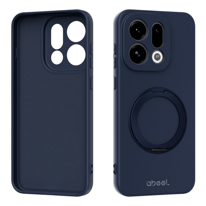 ABEEL For Oppo Find X9 5G Magnetic Case Kickstand Skin Touch Liquid Silicone Phone Cover