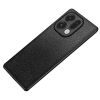 For Oppo Find X9 5G Case Litchi Texture PU Leather Coated PC + TPU Protective Phone Back Cover