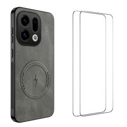 WANLONFENG For Oppo Find X9 5G Magnetic Case  SD Series PC TPU Phone Cover with 2Pcs Screen Film