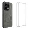 WANLONFENG For Oppo Find X9 5G Magnetic Case  SD Series PC TPU Phone Cover with 2Pcs Screen Film