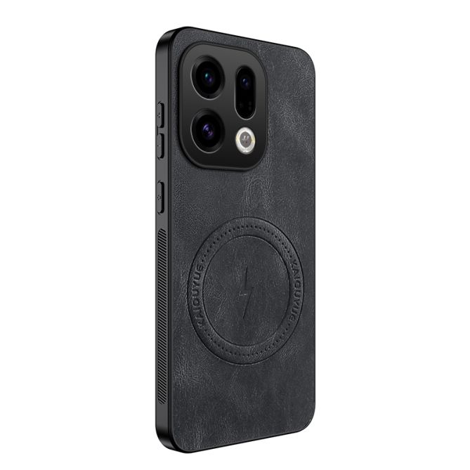 WANLONFENG For Oppo Find X9 5G Magnetic Case  SD1 Series Nappa Texture PC TPU Phone Cover
