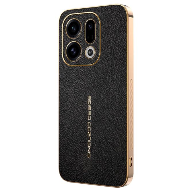 For Oppo Find X9 5G Case Anti Scratch Litchi Texture TPU Leather PU Phone Back Cover