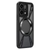 For Oppo Find X9 5G Magnetic Case Hollow Heat Dissipation Silicone + PC + Metal Bumper Phone Cover