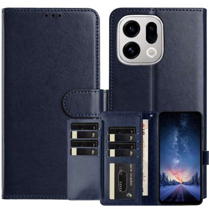 For Oppo Find X9 5G Wallet Phone Case Stand PU Leather Folio Flip Cover with 8 Card Slot