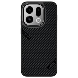 ABEEL CF-Lyocell Series For Oppo Find X9 5G Magnetic Case Microfiber + PC + E-TPU Phone Cover - No.1