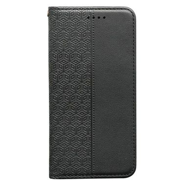 For Oppo Find X9 5G Wallet Phone Case Checkered Pattern Imprint Leather Flip Cover with Wrist Strap