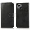 Housse magnétique détachable iPhone 15 effet cuir mat porte-cartes