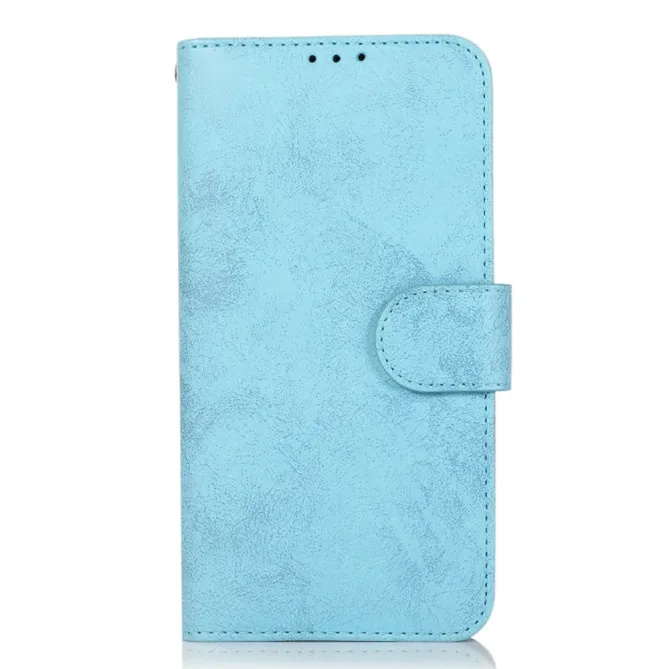 Housse magnétique détachable iPhone 15 effet cuir mat porte-cartes