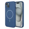 Coque iPhone 15 magnétique silicone souple compatible MagSafe