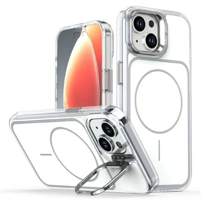 Coque iPhone 15 magnétique avec support caméra intégré